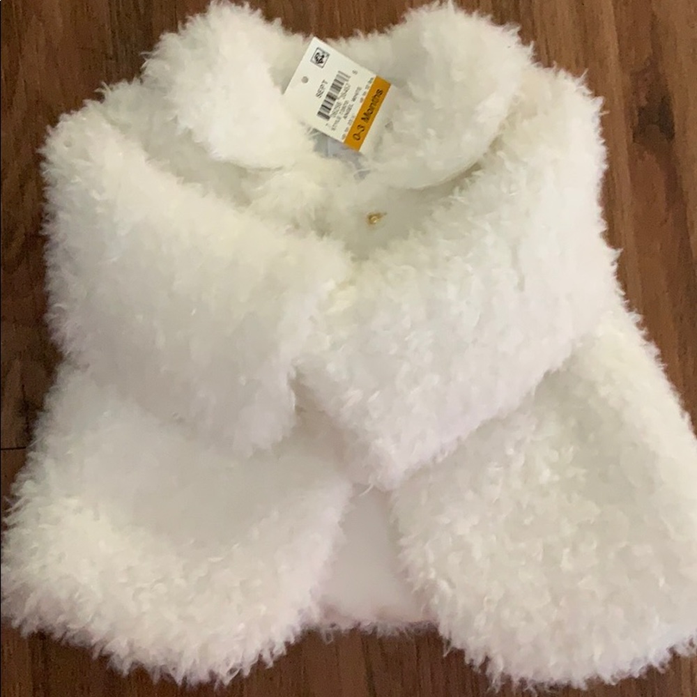 *NEW 0-3 months faux fur baby coat